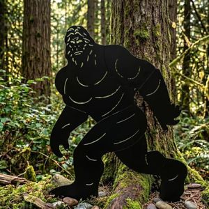 7.4ft Running Bigfoot Sasquatch Gift, Life-Size Bigfoot Yard Decor Statue | Funny Metal Yard Art, Bigfoot Garden Statue, 50lb Heavy-Duty Sasquatch Gifts, Stable, Durable, Tip-Resistant & Rust-Proof