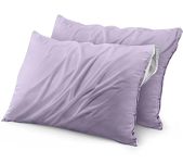 Utopia Bedding Waterproof Pillow Protector Zippered (2 Pack) Queen Lavender – Bed Bug Proof Pillow Encasement 20 x 28 Inches