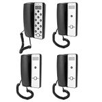 Wireless Intercom System Real Time Long Range House Intercom System Two-Way Communication Device for Home Office Hotel Department Hands Free 1 Host 3 Extension Intercom Kit (UK)