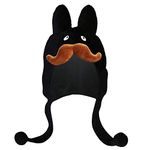 Kidrobot - Chapeau Peluche LABBIT Black Plush By Kozik