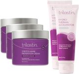 TriLASTIN Maternity 1st Trimester Bundle, 3 Month Supply with (3) Maternity Stretch Mark Prevention Cream, (2) Hydro-Thermal Accelerator, Minimize Appearance of Stretch Marks, Paraben-Free