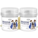 Petroyale Digestive Probiotics for Dogs - Prebiotics & Probiotics Supplement Powder - Improves Gut Health - Prevents Diarrhea & Indigestion - Dog Gut Wellness Supplement | Pack of 2-100g Each