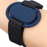 Easy On/Off Sensor Cover Arm Bands Armband for Adults Kids Dexcom G6 Sensor/Receiver, Freely Adjustable Diabetes CGM Silicone Wear Protector Holder Swimming Showering, Blue M