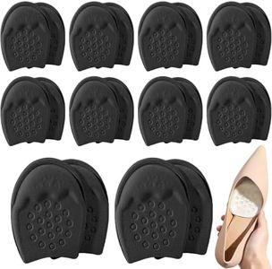 Ball of Foot Cushions for Women, Shoe Pads Inserts for Women, Non-Slip Ball of Foot Cushion, Foot Pads for Balls of Feet, Shoe Cushions for Heels & Sneakers (Black-Round, 10 Pairs)