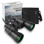 20x50 Binoculars for Adults High Powered, Military Compact HD Professional/Daily Waterproof Binoculars Telescope for Bird Watching Travel Hunting Football Games Stargazing with Carrying Case and Strap