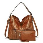 Gladdon Hobo Bags for Women,Large Capacity Handbags Bags Ladies Tote Bags Leather Crossbody Shoulder Bags with Small Purse Set 2PCS