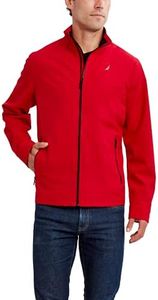 Nautica Men's Casual Lightweight Full Zip Windbreaker-Weather Resistant Golf Jacket (S-XXL), Red, Small