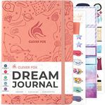 Clever Fox Dream Journal – Guided Dream Diary for Women, Men & Kids – Hardcover Dream Notebook – Log Book for Dream Journaling (Light Pink)