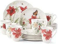 Lenox Butterfly Meadow Porcelain 18-Piece Holiday Dinnerware Set