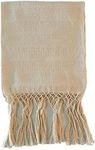 ALKIMIA INC Mexican Handmade Cotton Rebozo Shawl (Ivory)