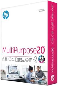 HP Printer Paper | 8.5 x 11 Paper | MultiPurpose 20 lb | 1 Ream - 500 Sheets | 96 Bright | Made in USA - FSC Certified | 112000PR