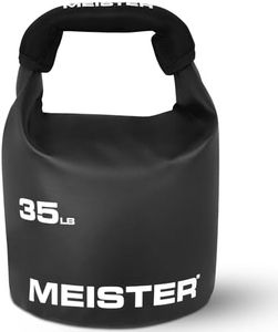 Meister BEAST Portable Sand Kettlebell - Soft Sandbag Weight - 35lb / 15.9kg - Black