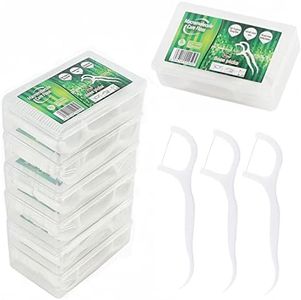 YIKAOMAI® Lot de 300 bâtonnets de fil dentaire en soie dentaire avec design en forme de Y - Bâtons de fil dentaire jetables - Pour nettoyer les dents