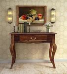 SH Furniture Solid Sheesham Wood Console Table for Living Room, Wooden Console Table, Entryway Console Table, Solid Wood Console Table, Provincial Teak Finish