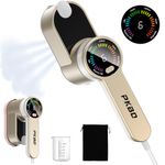 PKBD Clothes Steamer 2 In 1 Handheld Travel Steamer for Clothes,Led Portable Steam Iron with Six Intelligent Modes,9s Fast Heat-Up - 1200w Garment Steamer with Storage Bag Gold-White