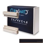 Clipboart® Standard Wall Mount - Black - Bracket - Snowboard - Wakeboard - Kiteboard - Balance Board - Wakeskate - Longboard - 360° Wall Mount (black)