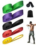 Victoper Resistance Bands Set(5 Pieces) Pull Up Bands Exercise Bands for Strength Training Fitness Pilates Yoga Stretch Toning Includ Door Anchor and Storage Bag Yellow/Red/Black/Purple/Green