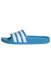 adidas Unisex Kids Adilette Aqua slide sandal, Solar Blue Ftwr White Solar Blue, 5 UK