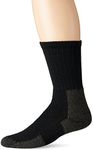 Thorlos Men's Crew Hiking Socks, Black, Medium US