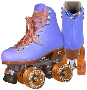 Moxi Beach Bunny Roller Skates for Women - Colorful, Precision-Fit Skate with High-Rebound Wheels, Moisture-Wicking Lining & Padding, Roller Skates, Periwinkle Sunset - 7