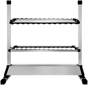 EASY BIG Fishing Rod Rack - Aluminum Alloy Rod Holder, Holds Up to 24 Rods, Fishing Pole Storage Organizer for Garage or Home