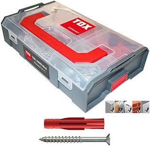 TOX L-BOXX Mini Allround Tri + S surtido de tacos, 280 piezas con taco multiuso Tri + tornillos a juego con accionamiento TX, para fijaciones en casi todos los materiales de construcción, 094901201