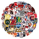 50pcs Football Stickers Pack,Cute and Cool Vinyl Waterproof Stickers for Laptop/Skateboard/WaterBottle/Phone/Scrapbooking/Room Decor/Hard Hat,Stickers for Kids Boys Teens Girls,Autocollant Enfant