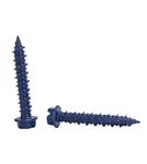 Chenango Supply 3/16 x 1-1/4" Hex Head Concrete Screw Anchor. 100 Pieces with Drill Bit (Miami-Dade Compliant) (3/16 x 1-1/4)