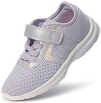 EvinTer Toddler Shoes Little Kid Boys Girls Running Sports Sneakers Light Purple