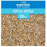 Bamfords 20kg WHITE MILLET SEED WILD BIRD FOOD CAGE BIRD FOOD