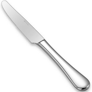 KEAWELL Premium Verona 4-Piece 9.7 inch Knife Set – Mirror-Polished Stainless Steel Table Knives with Serrated Edges, Elegant Design and Comfortable Grip for Dining and Entertaining (Dinner Knives)