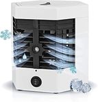 AF4 Portable Chill: Mini Air Conditioner Arctic Cooler, USB Personal Cooler with 3 Timers, 3 Wind Speeds, Spray Modes - Perfect for Office or Home Cooling