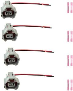 AUTO OCCASION Fuel Injector Replacement for Kia Mitsubishi Hyundai Infiniti Toyota Lexus Audi 35310-23600 4 Pack Fuel Injector Connectors Wiring Harness