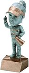 Decade Awards Team Mom Bobblehead Trophy | Engraved Booster Award, Female - 6 Inch Tall - Customize Now