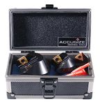 Accusize Industrial Tools 3 pc Indexable Carbide Countersink Set 90 Degree, 1/4 Inch, 1/2 Inch, 1-1/4 Inch, 0046-0990