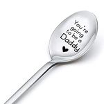 Pregnancy Announcement Gifts Spoon for Dad to Be Husband Gifts from Wife Baby Reveal Gifts for Husband New Dad Gifts for Fathers Day Birthday Gifts for Daddy You're Going to Be A Daddy Spoon Engraved