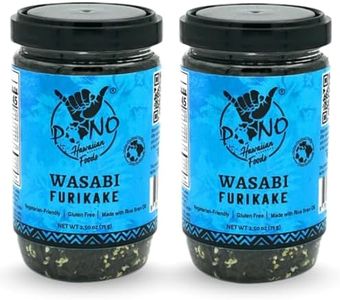 Pono Hawaiian WASABI NORI Furikake RiceSeasoning Premium Ingredients-Gluten-Free and Non-GMO-Multi Purpose Rice Seasoning–Free from Preservatives and Artificial Colors–Japanese Seasoning- 5 oz (142g)