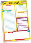 Teacher Notepad - 50 Sheets Teacher Note Pads for Classroom, 5.5x8.5in Teacher To Do List Notepad, Teacher Note Pad, Note Pads for Teachers, Teacher Notepad Sets, Elementary School Teacher Supplies