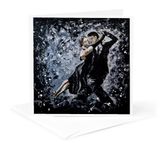 3dRose A Modern Impressionist Painting of a Couple Ballroom Dancing. - Greeting Card, 6 by 6-inch (gc_291491_5)