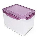 Navaris Plastic Food Container with Airtight Locks - 9L Storage for Breakfast, Lunch, Dinner, Meal Prep, Food - Suitable for Freezer and Microwave