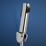 Hindware Italian Collection F160194CP Health Faucet for Bathroom | Made of ABS | Comes with 1.2m SS Tube | Easy Grip | Soft on Skin | Light Weight | Added Filter | Starc | 1-Year Manufacturer Warranty