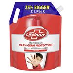 Lifebuoy Total 10 Germ Protection Liquid Handwash Refill Canister, 2 L | Kills 99.9% Germs | Liquid Handwash Fights Bacteria & Viruses