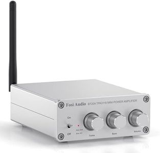 Fosi Audio BT20A-S Amplificatore Bluetooth Mini Ampli Stereo Hi-Fi per Altoparlanti Passivi Casa Audio Bluetooth 5.0 Classe D 2.0 Canali 100 W x 2 con Chip TPA3116 Manopola di Controllo Alti e Bassi