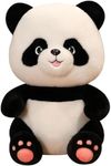 Storescent Soft Toys for Kids - Stuffed Animal Plush Soft Toy for Boys & Girls | Plushie Toy Black Eyes Panda, 35cm