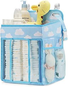Maliton Hanging Diaper Organizer - Diaper Stacker for Changing Table, Crib, Playard or Wall & Nursery Organization Baby Shower Gifts for Newborn