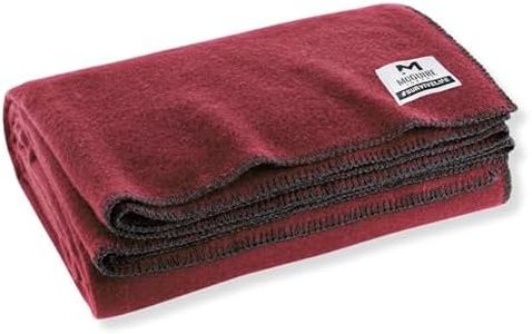 M MCGUIRE GEAR Heavy Duty Wool Blanket, Survival, Emergency, and First Aid Use – Mil-Spec, Fire Retardant, Durable Outdoor Wool Blankets for Camping. - Maroon, (64 x 90 inches)