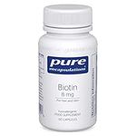 Pure Encapsulations - Biotin 8mg - for Hair, Skin & Nails - for Women & Men - 60 Capsules