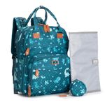 BabbleRoo Diaper Bag Backpack - Baby Essentials, Travel Essentials Baby Bag with Changing Pad, Stroller Straps & Pacifier Case - Unisex, Dino