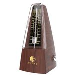 AUPHY Mechanical Metronome with accent bell, classic shape, accurate beat, multiple beat modes, suitable for guitar piano drums violin saxophone etc