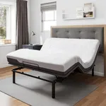 GOLDORO Ergonomic Queen Size Adjustable Bed Base, Wireless Remote Control, Whisper Quiet Durable Motor, Independent Head and Foot Incline